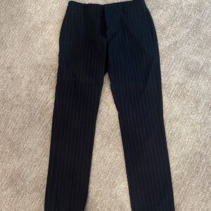 Goodthreads Black Pinstripe Slim Trousers